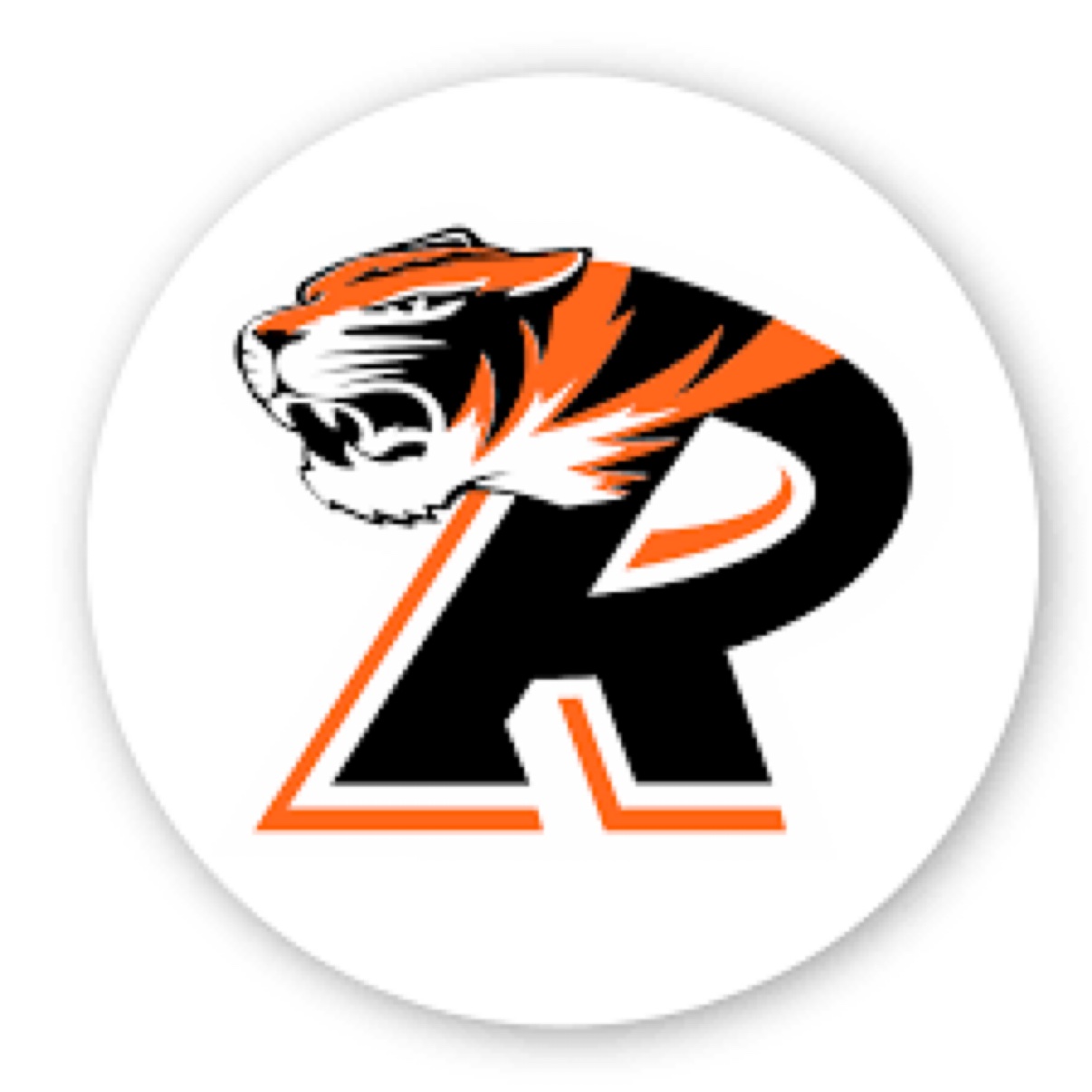 Ripon Tigers R logo with a tiger